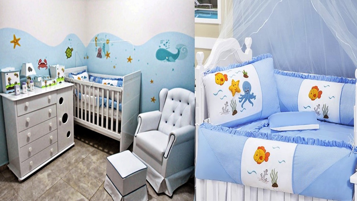 Decoração de quarto infantil motivo mares e oceanos