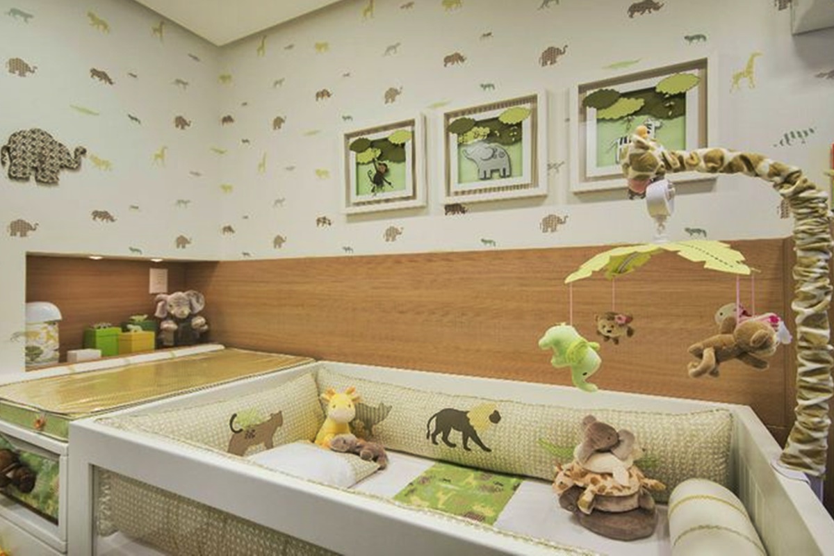 Modelos de decoração para quarto de criança tema selva e safari