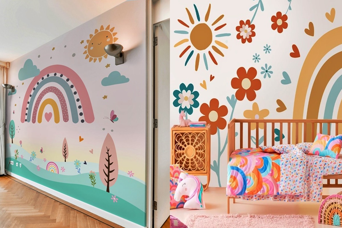 Murais temáticos para decoração infantil faça você mesmo