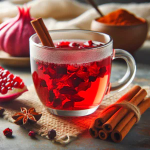 Chá de Hibisco com Canela